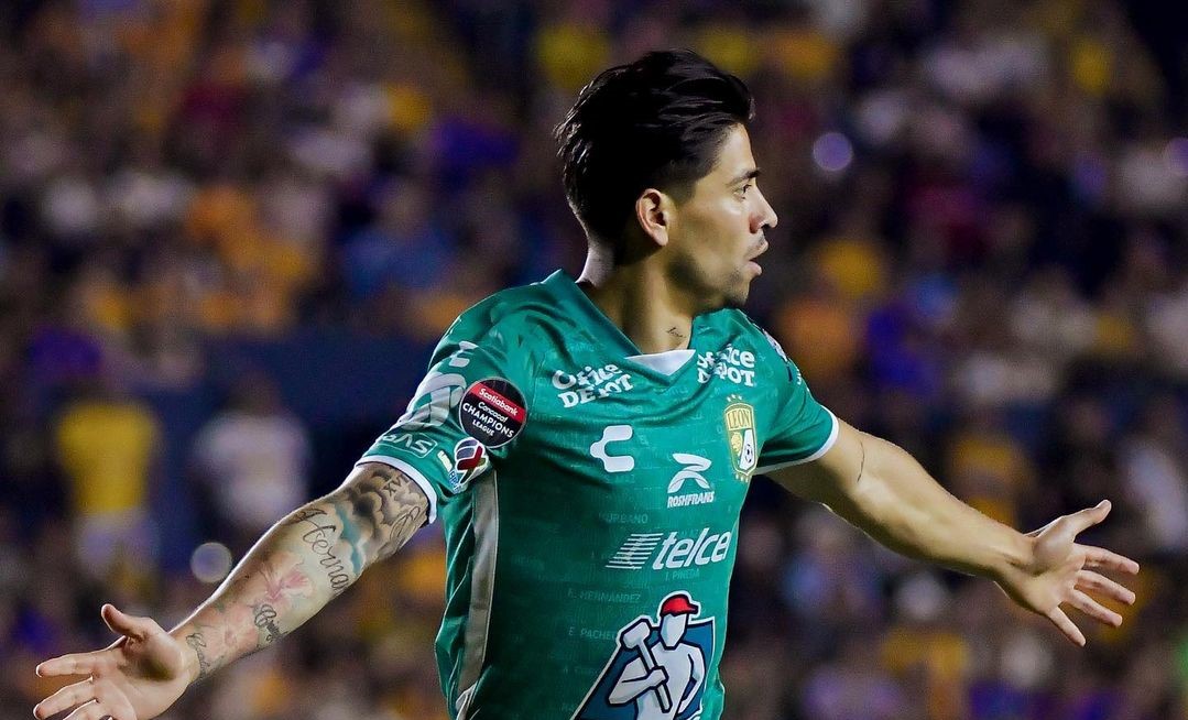 Víctor Dávila anotó un tremendo golazo de zurda para Leon ante Tigres en la Concachampions