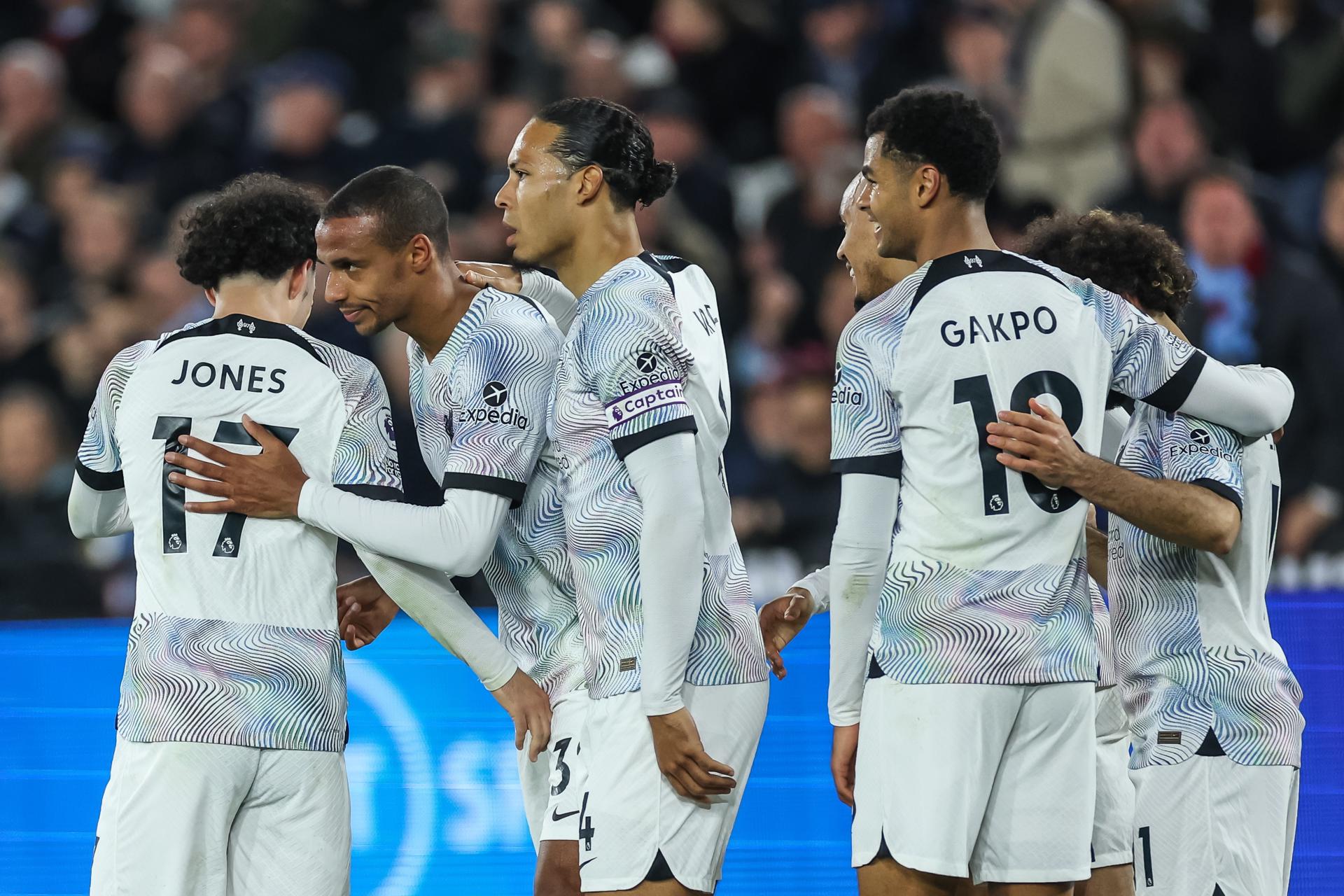 Liverpool mantuvo su alza y remontó ante West Ham gracias a Cody Gakpo y Joel Matip