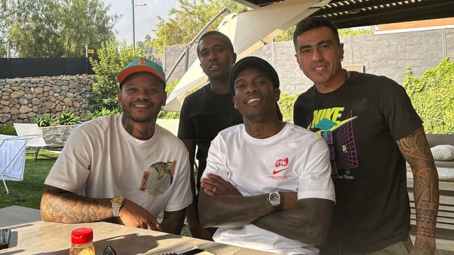 Darío Lezcano y Fabián Castillo compartieron un asado en medio de su recuperación de lesiones