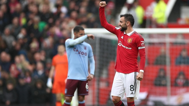 Bruno Fernandes le dio un valioso triunfo a Manchester United frente a Aston Villa