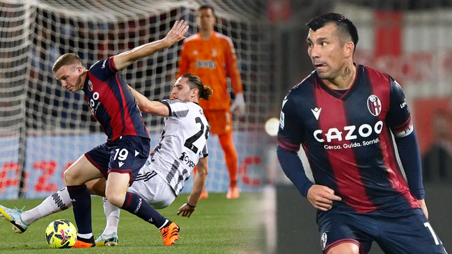 Gary Medel ingresó en el empate de Bologna frente a Juventus por Serie A