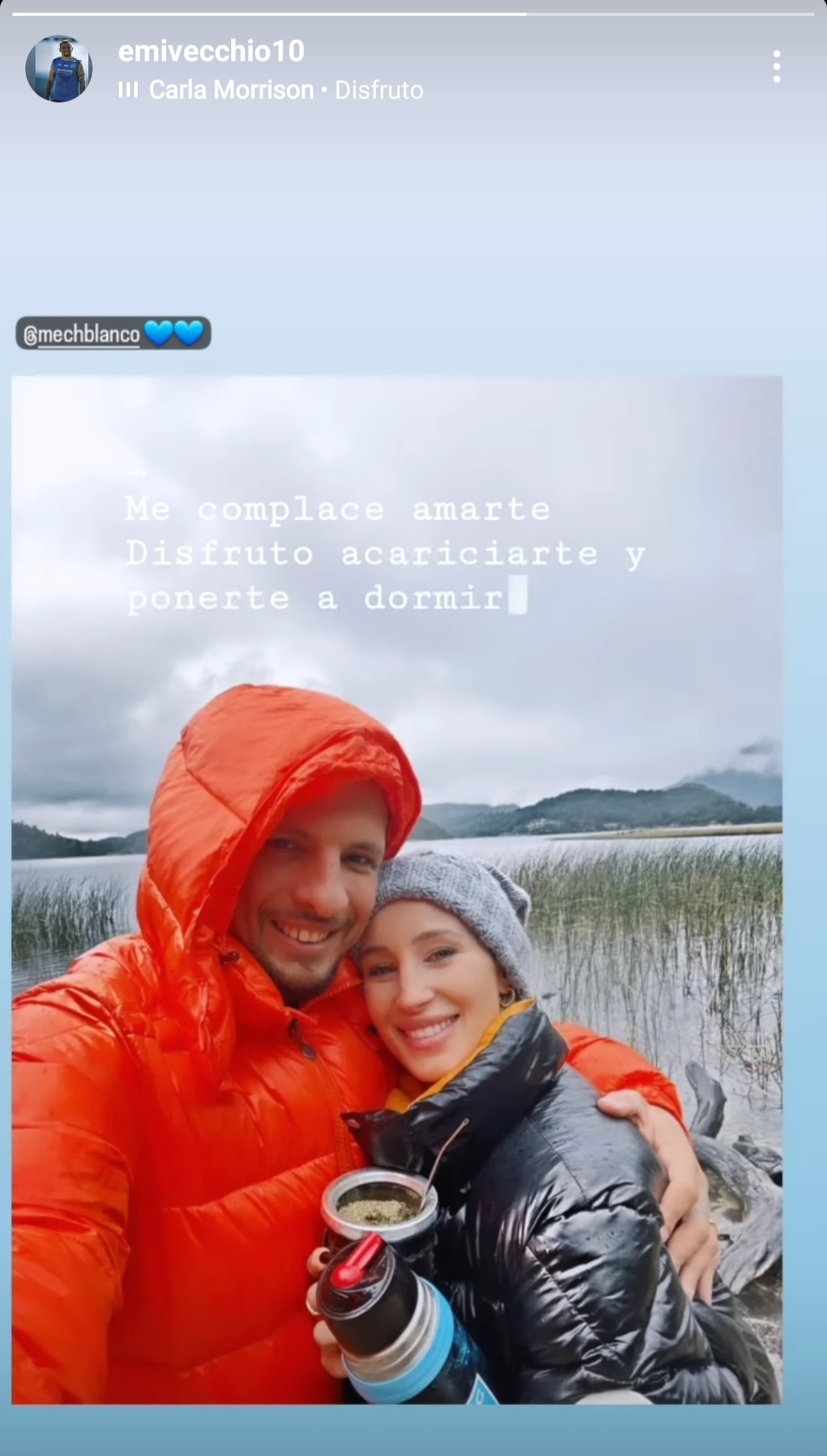 Emiliano Vecchio reveló relación con Mechi Blanco, hija del presidente de Racing Club