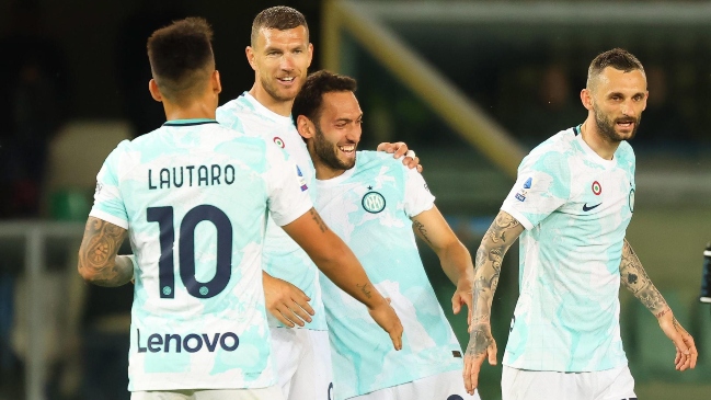 Lautaro Martínez y Edin Dzeko lideraron la goleada tenística de Inter a Hellas Verona