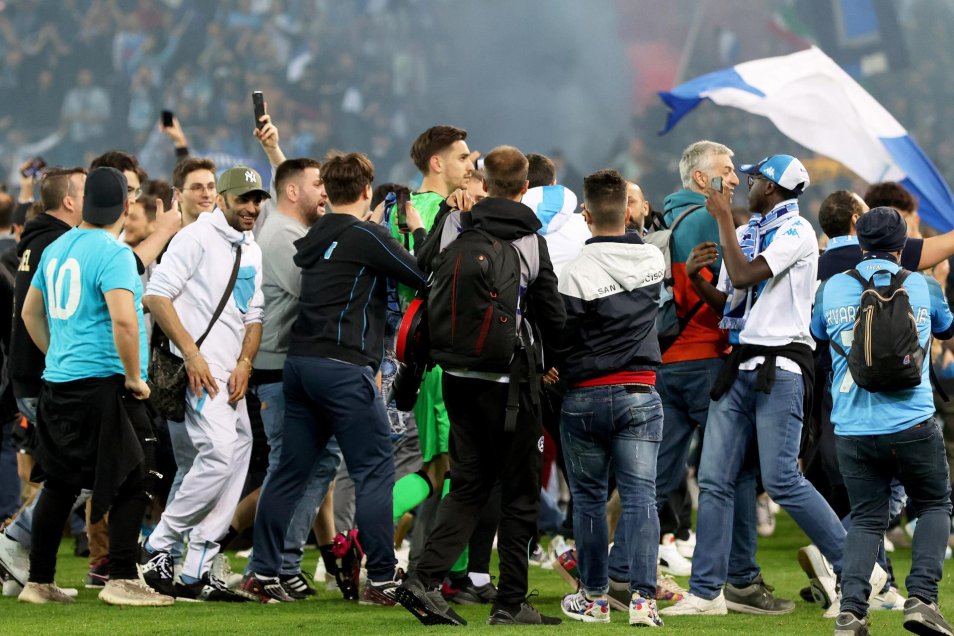 Napoli festejó en cancha de Udinese el tercer título de Serie A en su historia