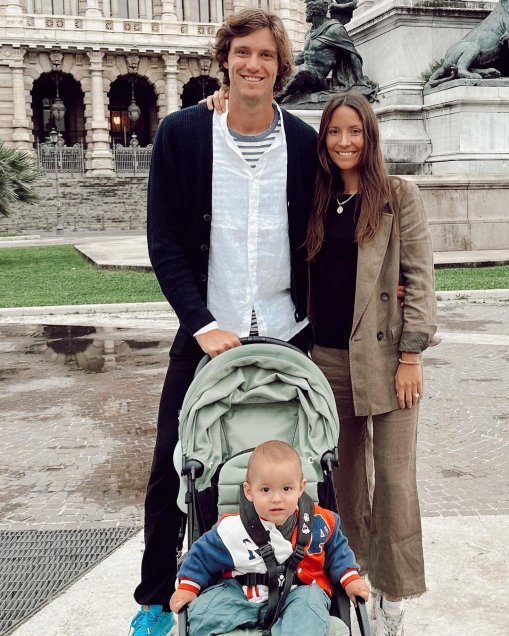“A Roma con amor”: Nicolás Jarry disfrutó con su familia en la previa del Masters en Italia