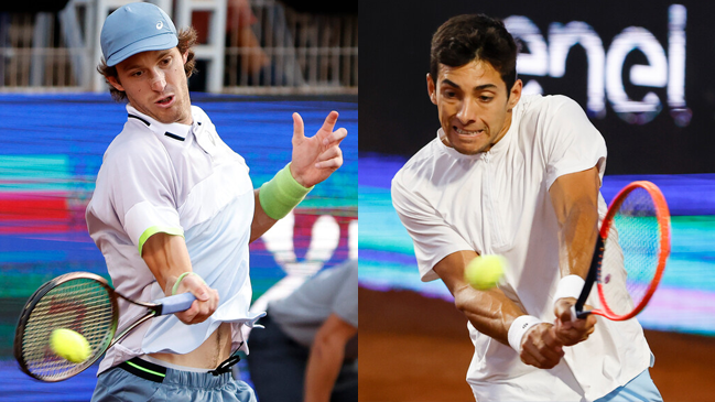 Nicolás Jarry y Cristian Garin conocieron sus desafíos para el estreno en el Masters de Roma