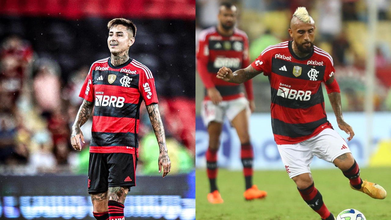 Flamengo de Erick Pulgar y Arturo Vidal batió a Goiás y tomó un respiro en Brasil