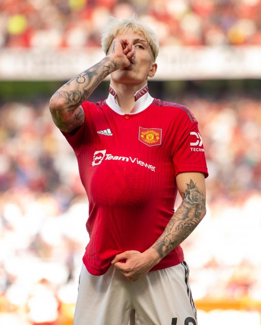 Garnacho dedicó a su futuro hijo su gran anotación en triunfo del United