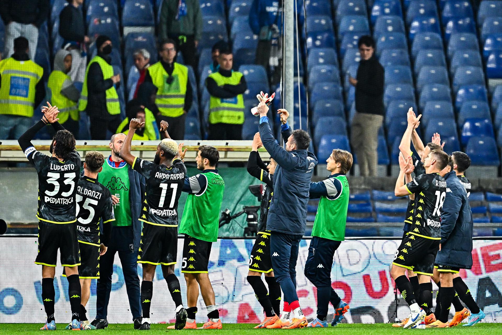 Empoli salvó la categoría en la Serie A tras agónico empate ante la descendida Sampdoria