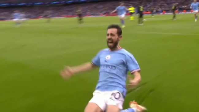 Manchester City materializó su arrollador inicio ante Real Madrid con un gol de Bernardo Silva