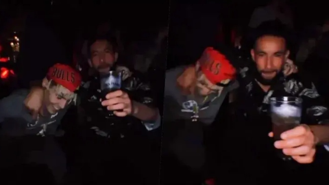 Mauricio Isla dio vuelta la página y se fue de fiesta con Marcianeke