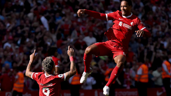 Firmino anotó su último gol en Anfield Road en empate de Liverpool contra Aston Villa