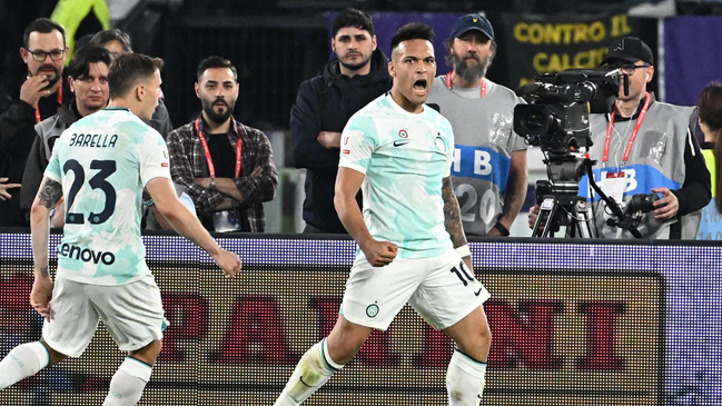 Lautaro Martínez le dio la Copa Italia a Inter de Milán con un doblete sobre Fiorentina
