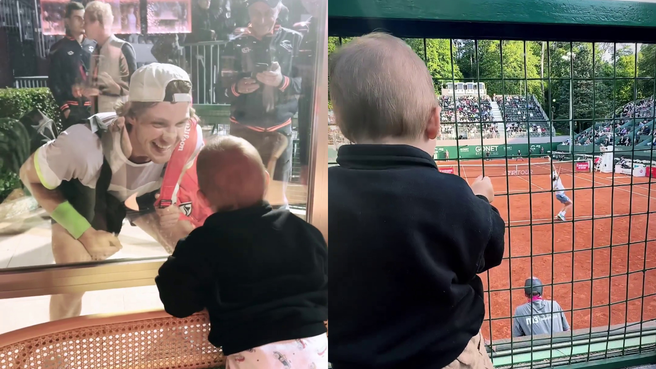 El hijo de Nicolás Jarry se robó las miradas durante el duelo con Ruud en Ginebra