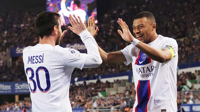 Mbappé habilitó a Messi para el gol que le dio el título de la Ligue 1 a PSG