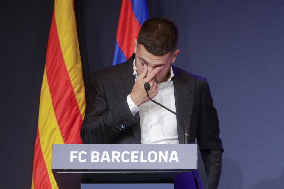 Jordi Alba se despidió entre lágrimas de FC Barcelona