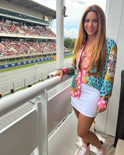 Shakira disparó rumores con visita al GP de Montmeló de la Fórmula 1