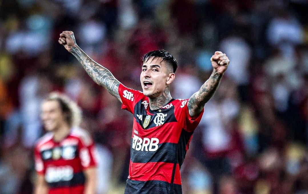 ¡Tremendo! Erick Pulgar se lució con golazo al ángulo para Flamengo ante Vasco da Gama