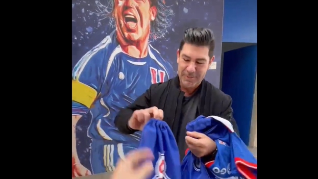 Visita matadora: Marcelo Salas fue al CDA y se llevó dos regalos