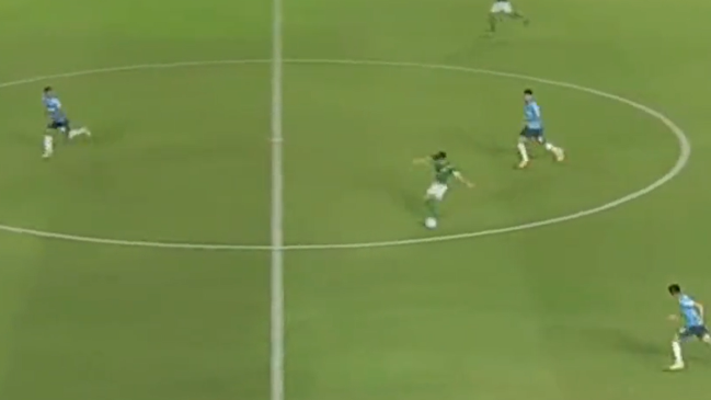 ¡Increíble! Matías Sepúlveda repitió para Audax ante Blooming con golazo desde la mitad de la cancha