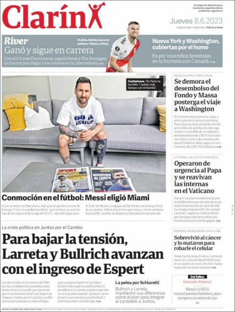 “Me voy a Miami”: Messi se tomó la portada de los diarios en España y Argentina