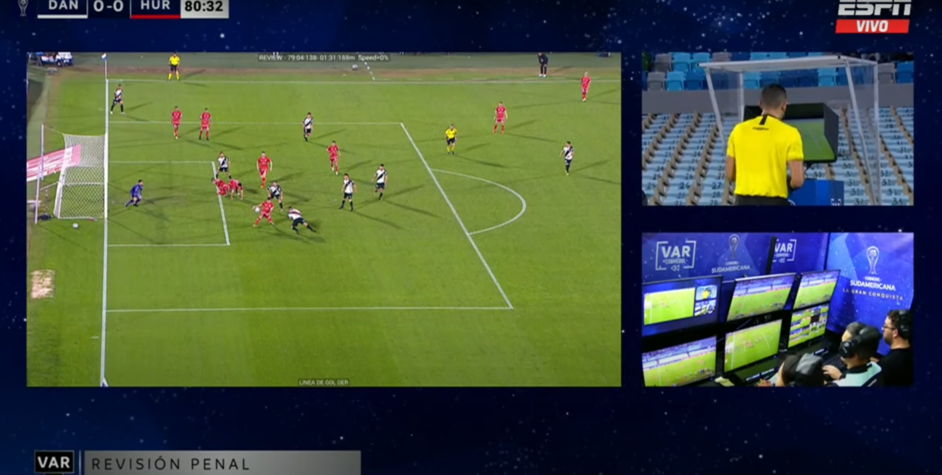 Guillermo Soto cometió un penal en caída de Huracán ante Danubio en la Sudamericana