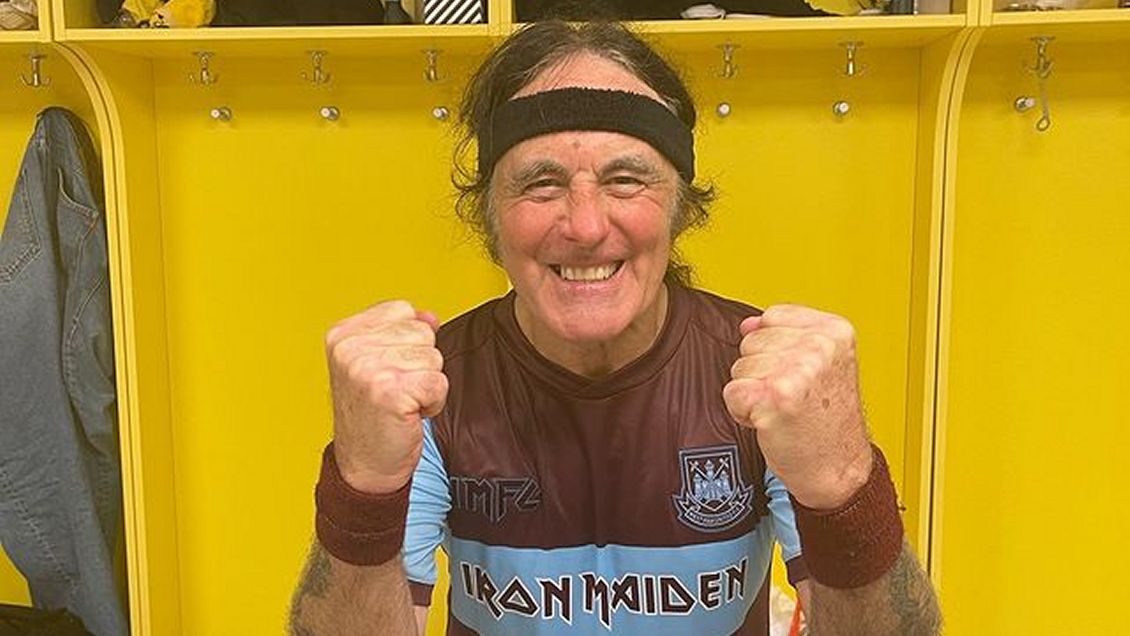 Hinchas “pesados”: Iron Maiden celebró el título del West Ham United