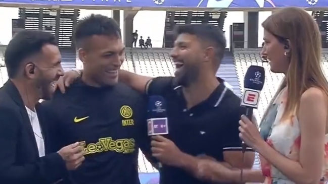 “Tú haces un gol”: El presagio que “Kun” Agüero le dio a Lautaro sobre la final de la Champions