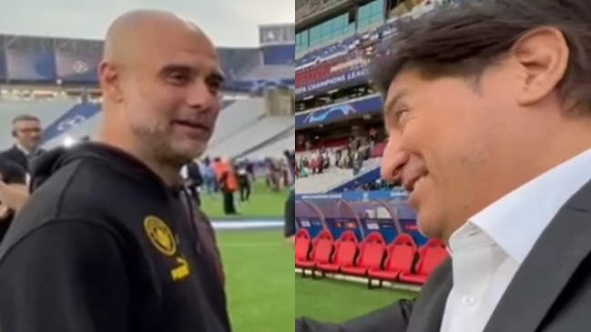 “Están todos los interistas acá”: El sabroso diálogo de Guardiola con Zamorano en Estambul