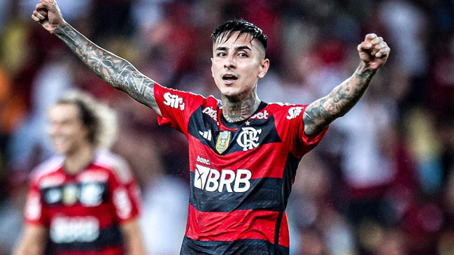 Festejo antes de sumarse a La Roja: Flamengo de Pulgar y Vidal goleó a Gremio