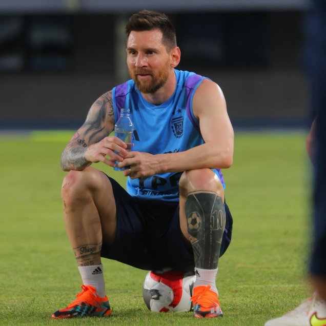 El gran ánimo de Lionel Messi junto a la selección argentina en China
