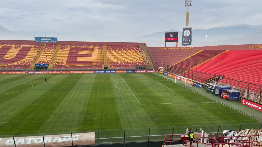 Así luce la cancha de Santa Laura para el duelo de la U y O’Higgins en la Copa Chile