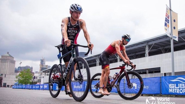 Diego Moya fue top 20 en la World Series de Triatlón de Toronto