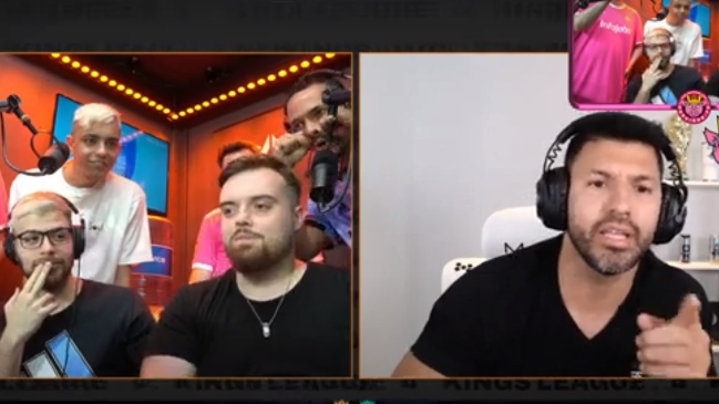 “Imbécil, bobo”: “Kun” Agüero estalló de rabia tras burla por derrota de su equipo en la Kings League