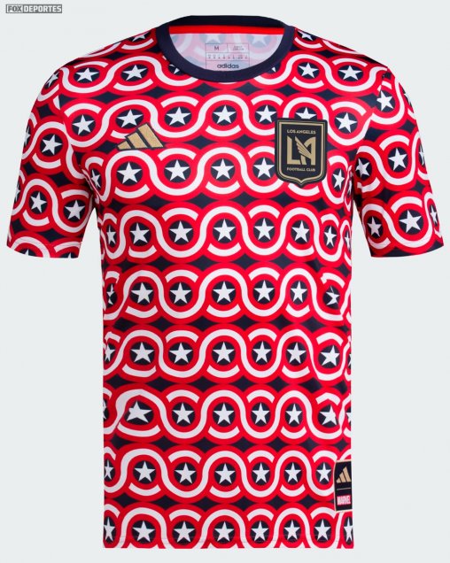 ¿La usará Messi? La MLS sacó una camiseta de entrenamiento inspirada en el Capitán América
