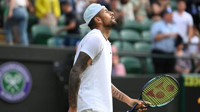 Nick Kyrgios se bajó de Wimbledon a horas del debut