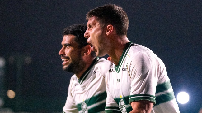 Coritiba logró su primer triunfo en el Brasileirao a costa de Goiás con gol de Benjamín Kuscevic
