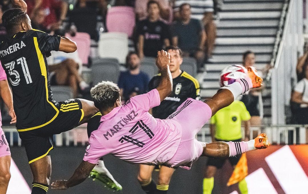 Josef Martínez salvó a Inter Miami con golazo de tijera en empate ante Columbus Crew
