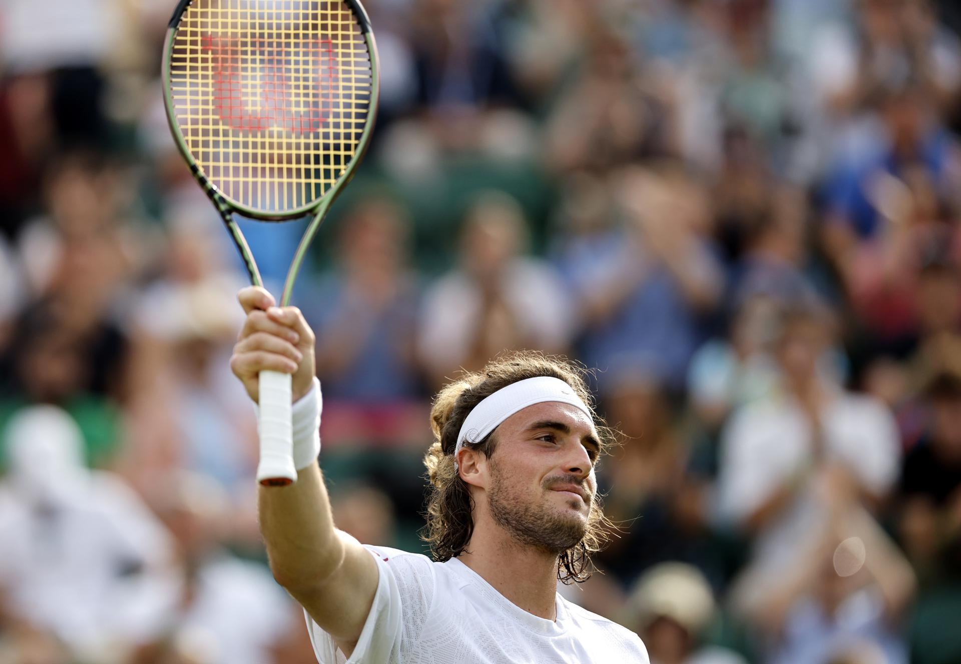 Stefanos Tsitsipas batió a Laslo Djere y avanzó con paso firme a octavos en Wimbledon
