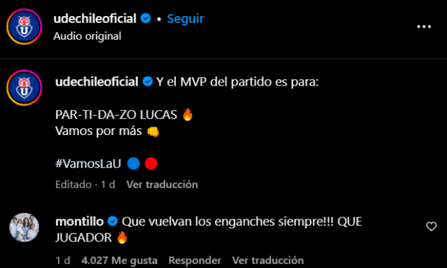 Walter Montillo elogió a Lucas Assadi: “¡Que vuelvan los enganches siempre!”