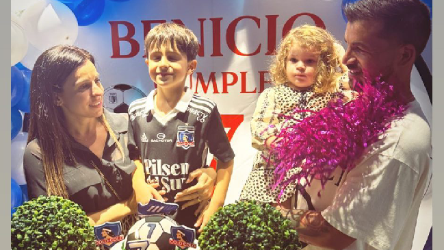 Hijo de Gabriel Costa festejó su cumpleaños con temática de Colo Colo