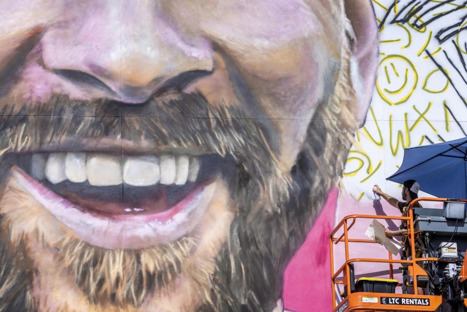 El imponente mural gigante de Lionel Messi en Miami