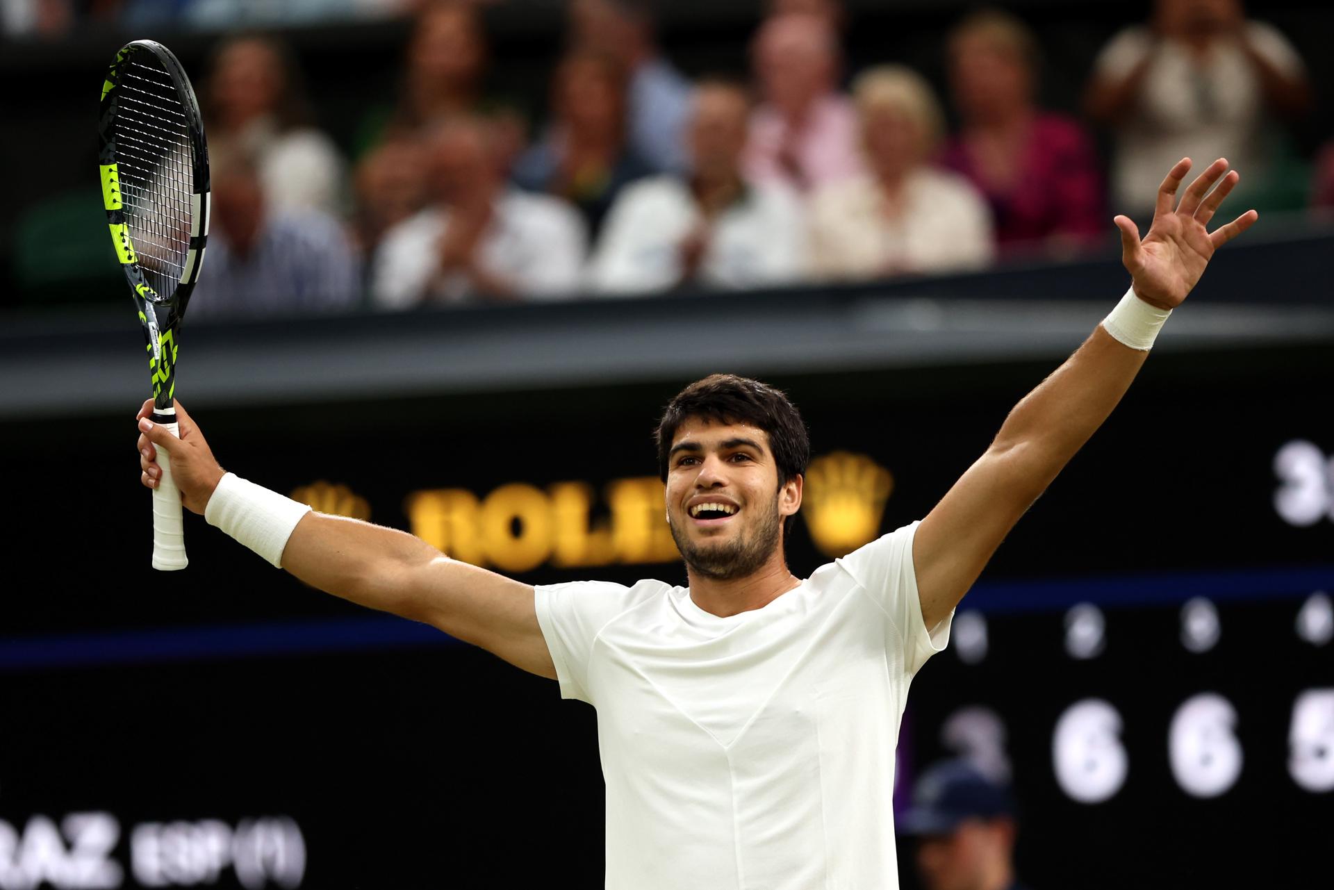 Alcaraz tras avanzar a cuartos en Wimbledon: “Estoy preparado para hacer grandes cosas aquí”