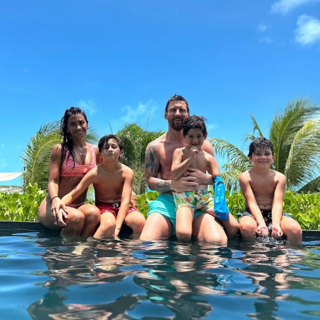 Lionel Messi sigue disfrutando junto a su familia de sus vacaciones en Bahamas