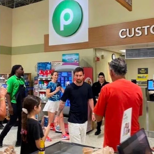 Lionel Messi generó locura en supermercado de Miami