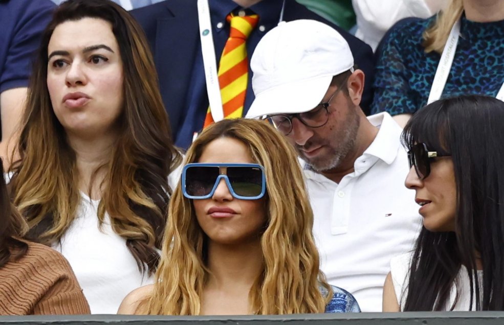 Shakira se robó miradas en semifinales de Wimbledon