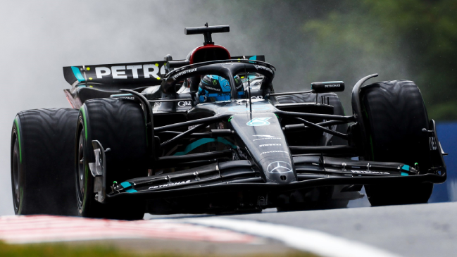 George Russell dominó el primer libre en Hungría