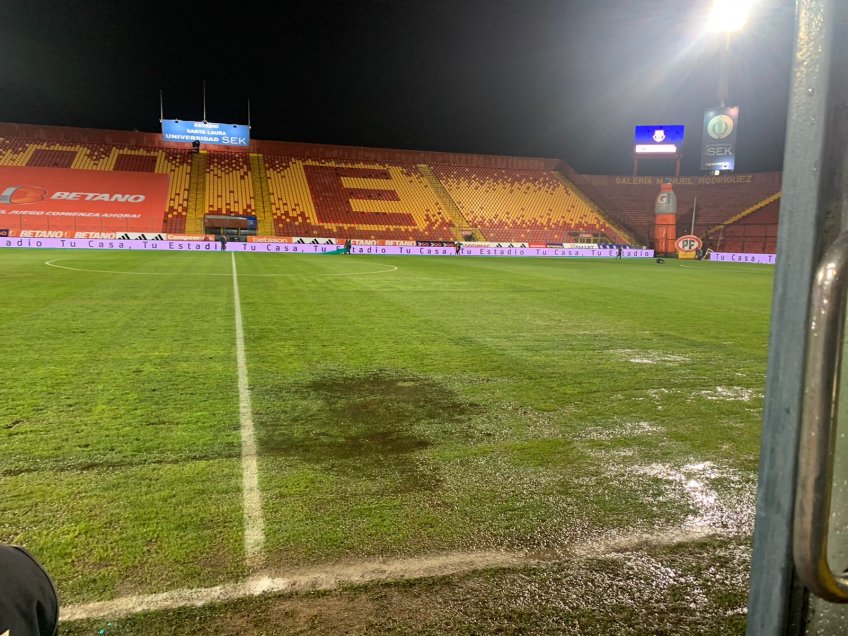 Así está la cancha del Estadio Santa Laura para el duelo de U. de Chile y Palestino