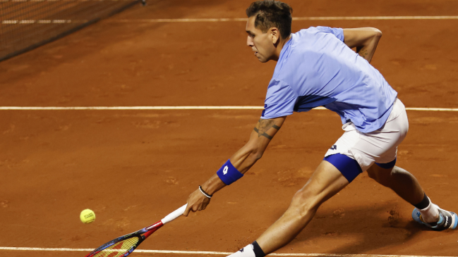 Alejandro Tabilo vio frustrada su reacción y fue eliminado en la qualy de Umag