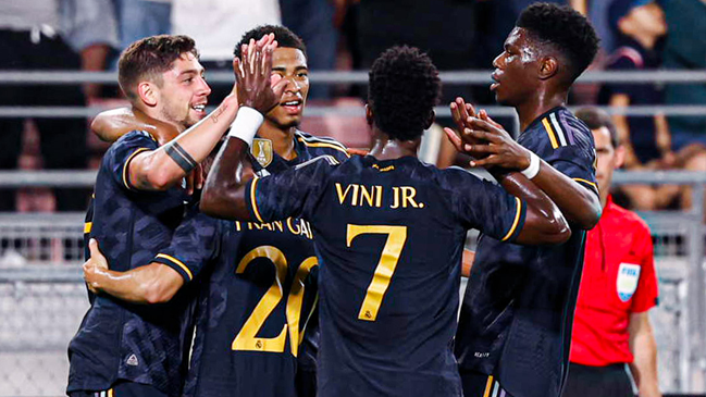 Valverde y Vinicius sellaron la remontada de Real Madrid en su amistoso contra Milan